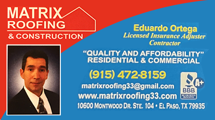 Matrix Roofing & Construction - Eduardo Ortega
